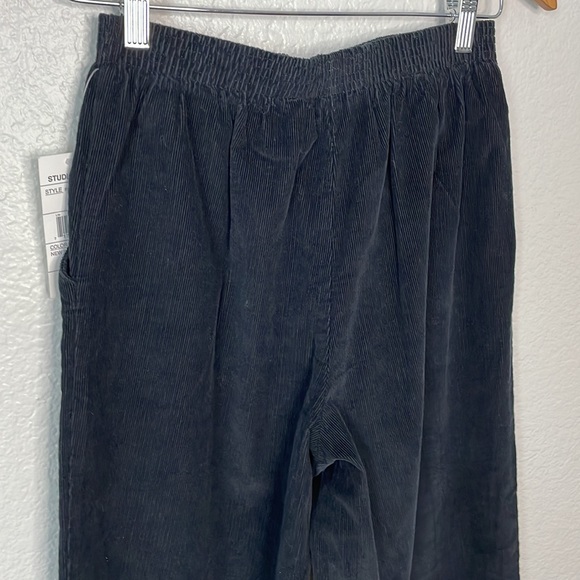 STUDIO WORKS Corduroy Pants | Black | Size 6 Petite - Picture 7 of 10